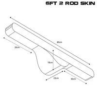 Nash Scope Ops Soft Protect Rod Skins 2 Rod